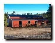 horse barn with stalls